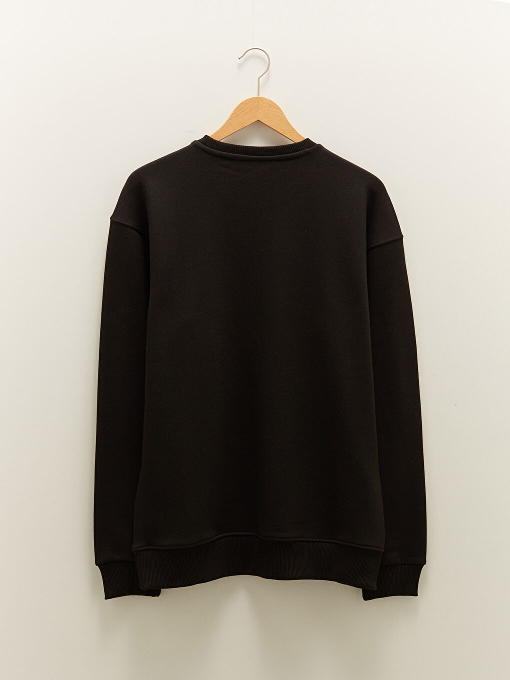 Crew Neck Long Sleeve Basic Thick Men's Thick Sweatshirt-6