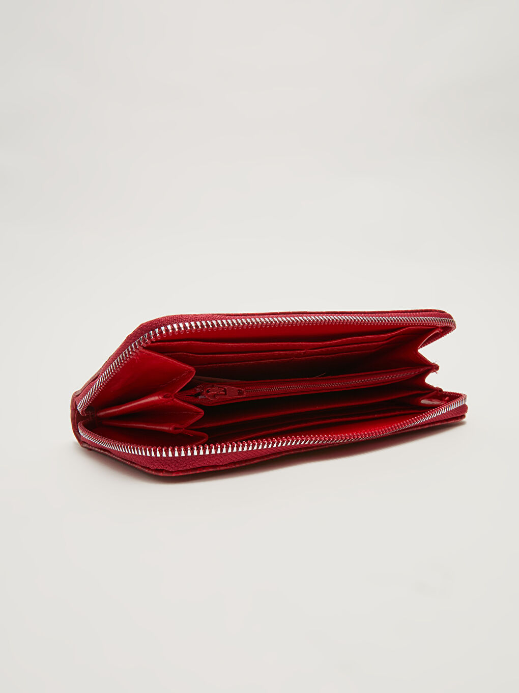 Women's Leather-Look Zipper Wallet-1