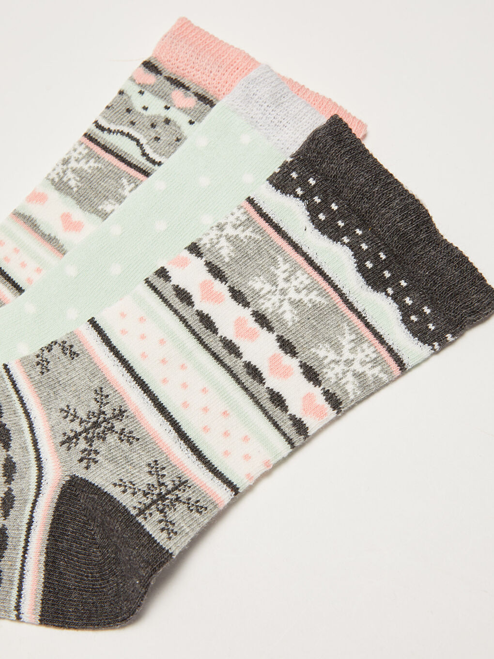 LCW DREAM Patterned Ankle Socks 3-packs -W1AY02Z8-LAM