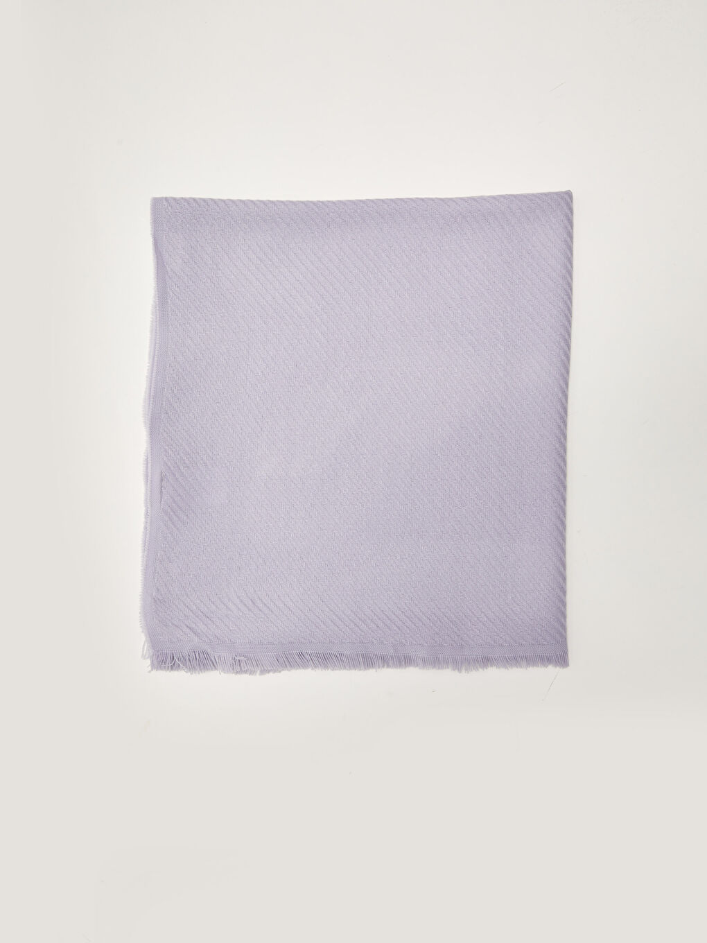 Plain Fringed Women's Scarf-3