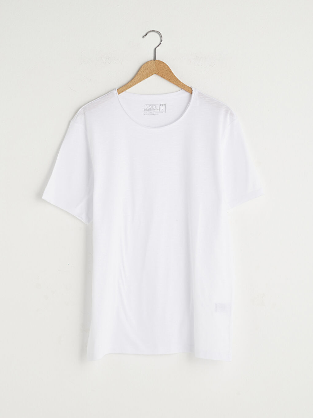 Crew Neck Short Sleeve Basic Combed Cotton Men's T-shirt-5