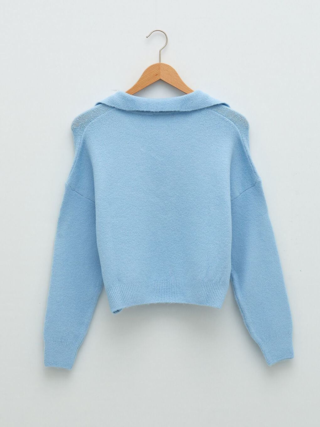 Polo Neck Women's Knitwear Sweater-6