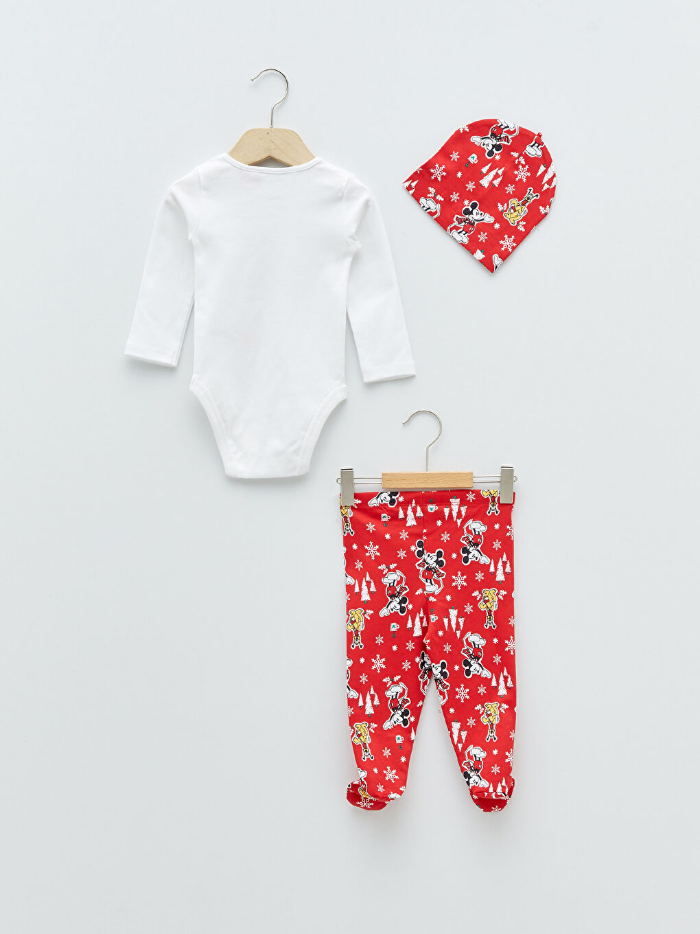 Круглый вырез с длинным рукавом, комплект из 3-х штук с принтом Disney для мальчика-1