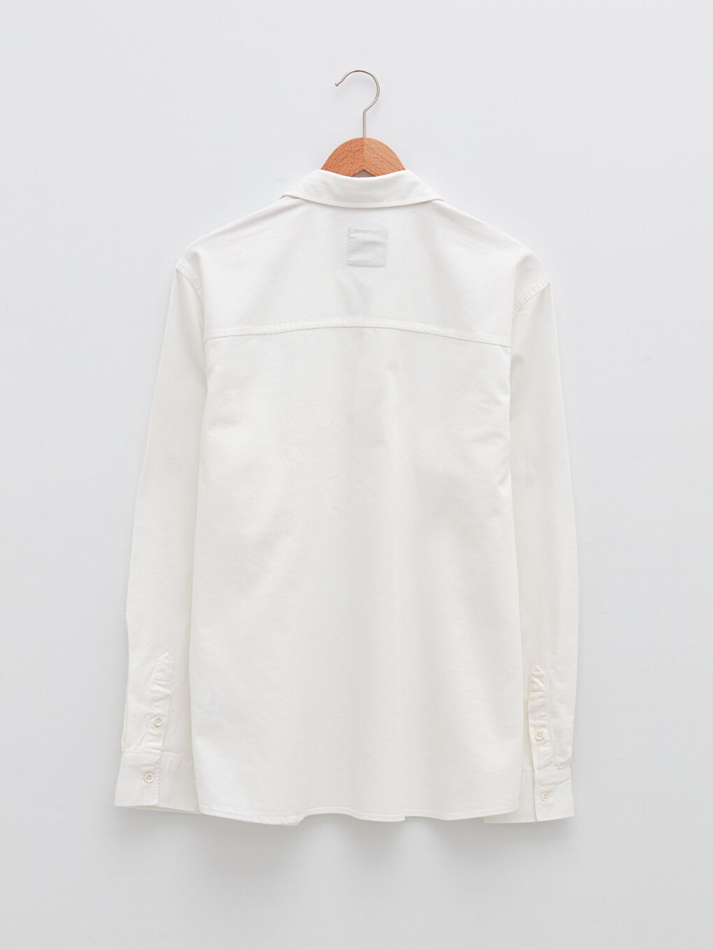 قميص جينز رجالي بأكمام طويلة وقصة عادية-7