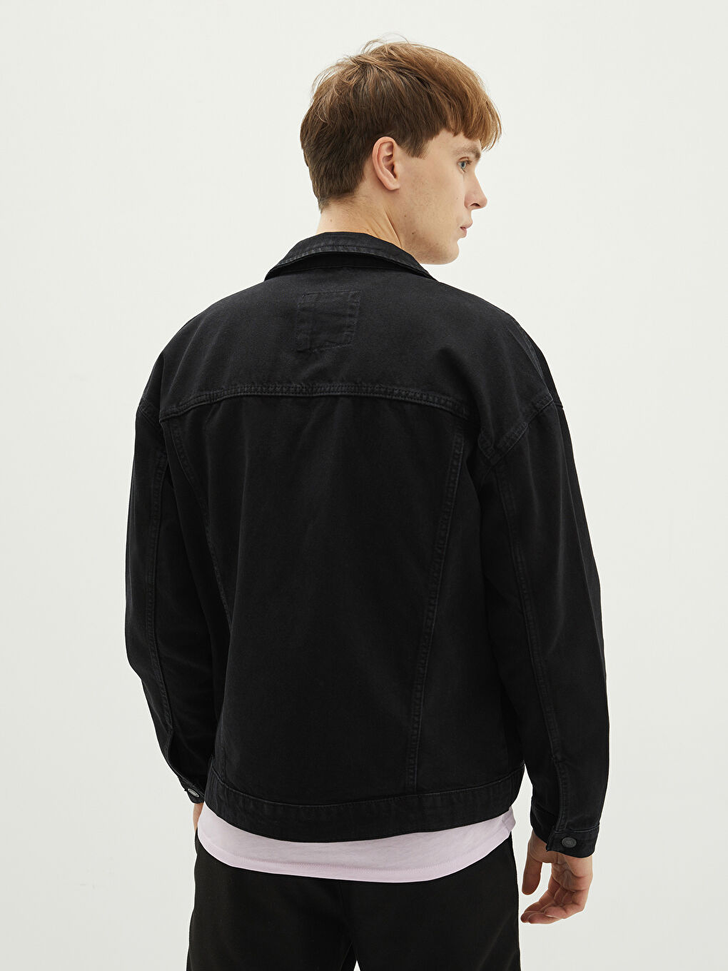 Оверсайз Мужская Джинсовая Куртка-4