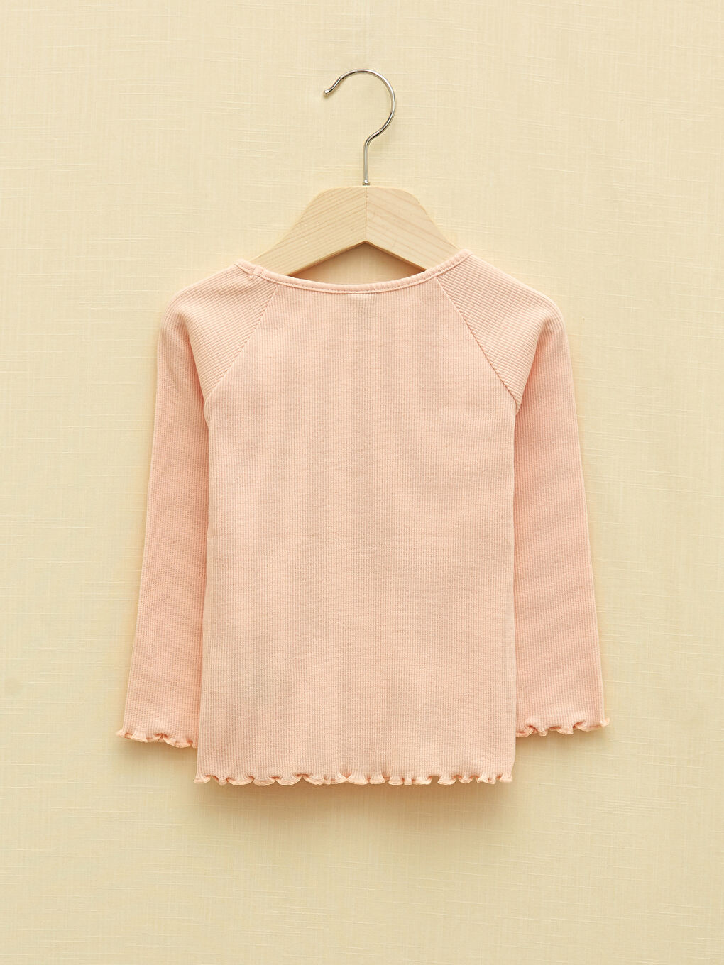 LCW baby Crew Neck Long Sleeve Printed Baby Girls' T-Shirt -W1AY83Z1-FW7