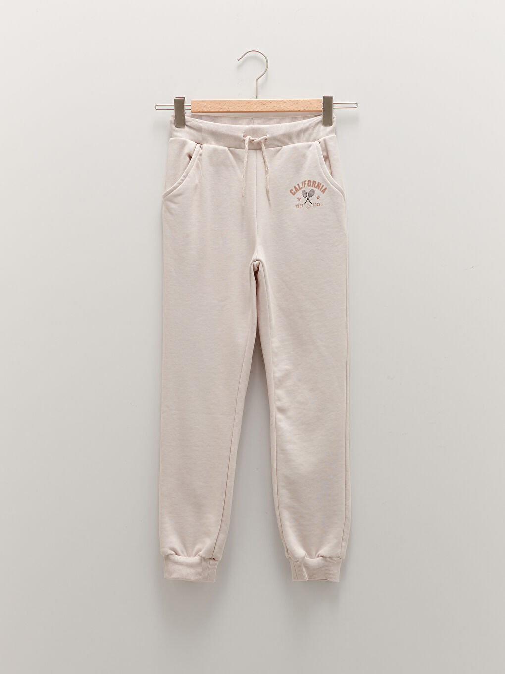 Elastic Waist Printed Girl Jogger Sweatpants