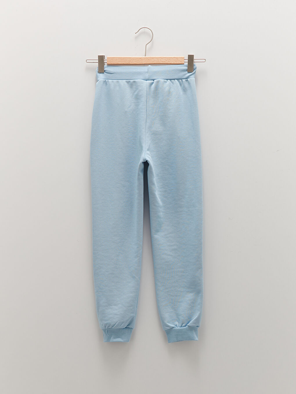 Спортивные джоггеры для девочек с принтом и эластичным поясом-1