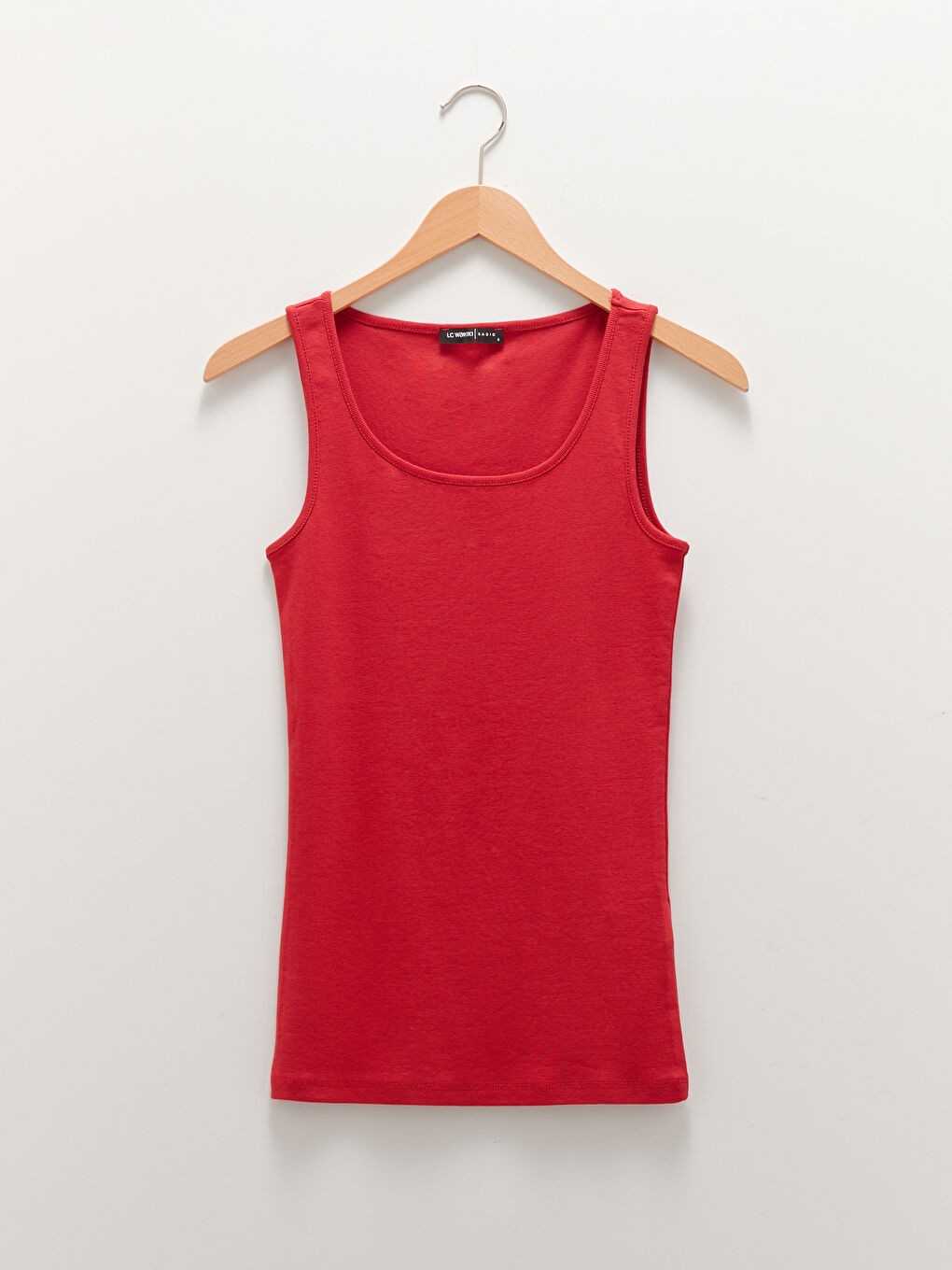 قميص داخلي بدون أكمام قطن رقبة على شكل حرف U نساء-5