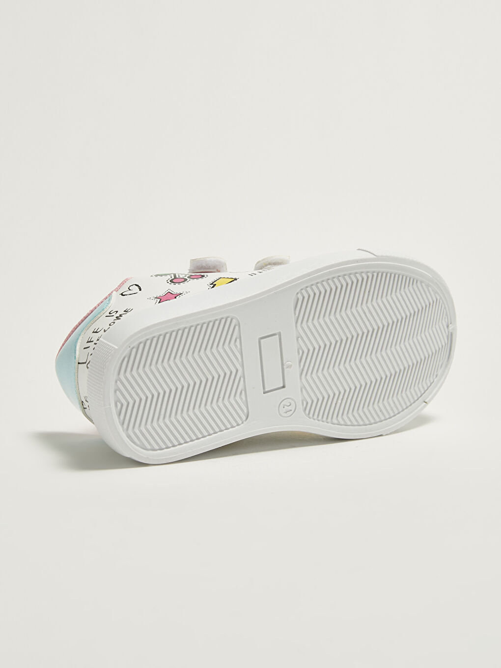 حذاء رياضي بناتي جلد بمظهر ڤيلكرو-3