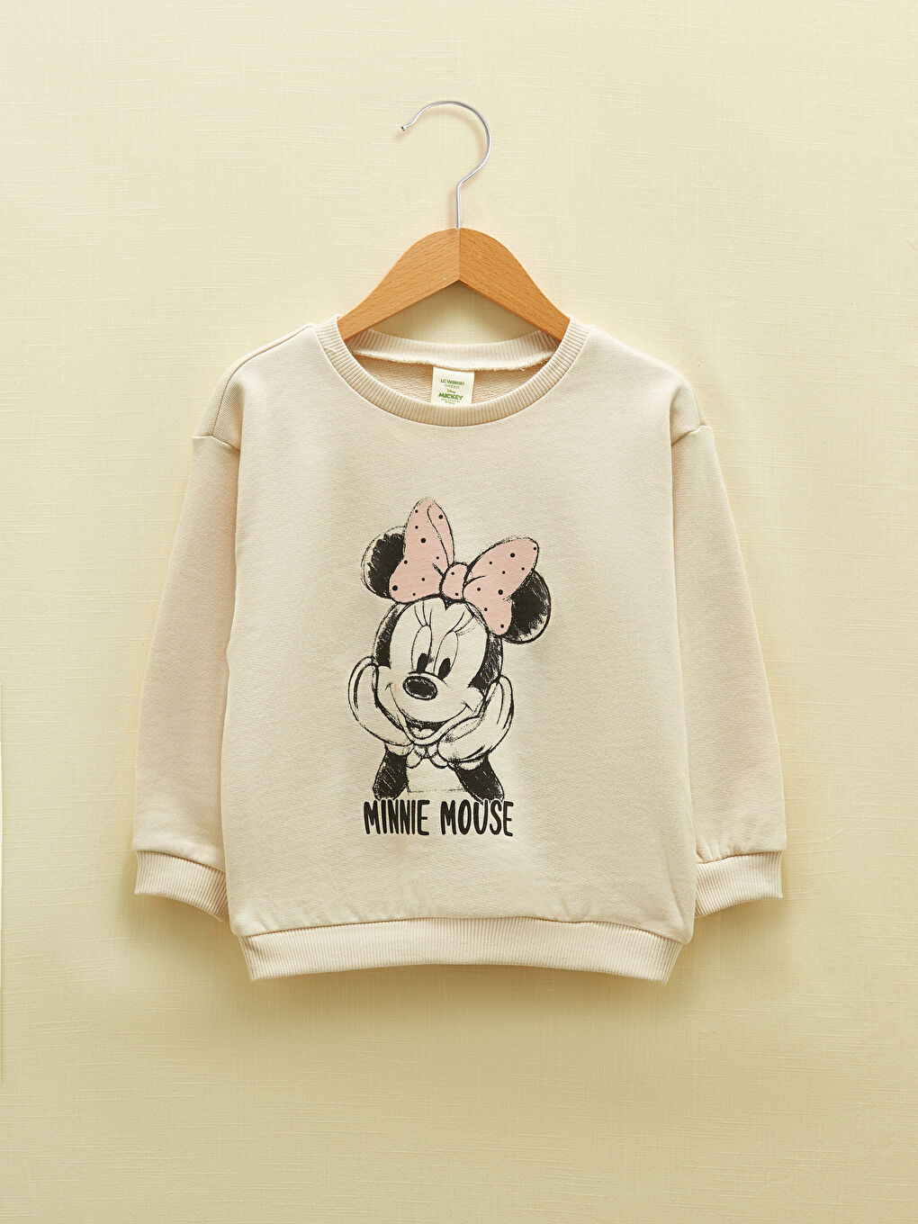 Комплект Блуза и Панталон с Дълъг Ръкав и Принт Мини Маус с Кръгло Деколте, 2 Части-1