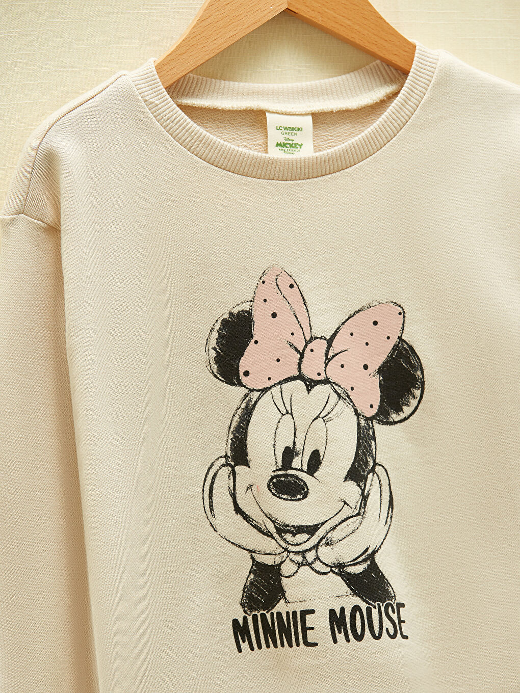 Комплект Блуза и Панталон с Дълъг Ръкав и Принт Мини Маус с Кръгло Деколте, 2 Части-3