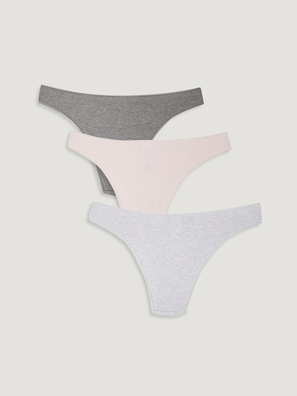 Bow Detailed Cotton Bikini Panties 3-Pack-1