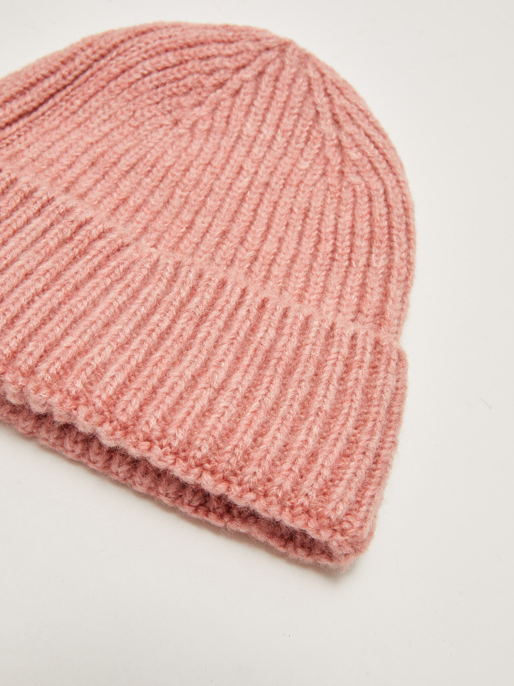 Pembe Katlamalı Kadın Triko Bere-4