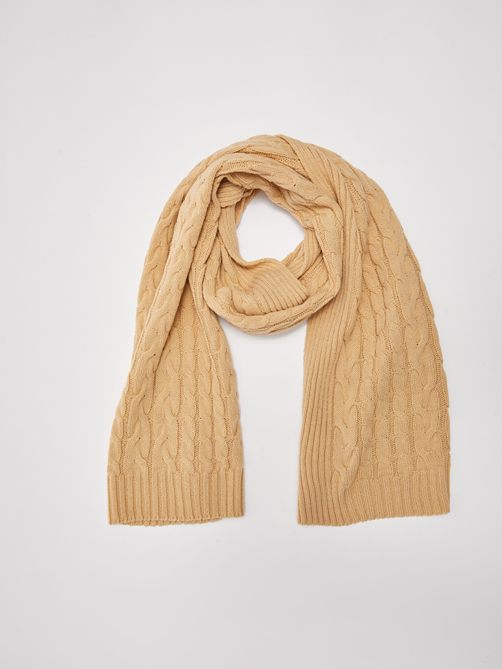 Knit Patterned Knitwear Women Scarf