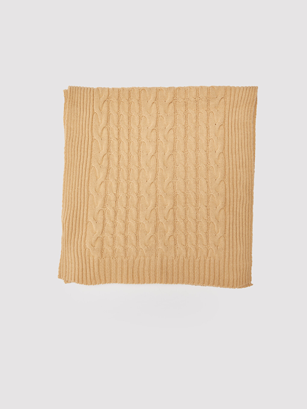 Knit Patterned Knitwear Women Scarf-1