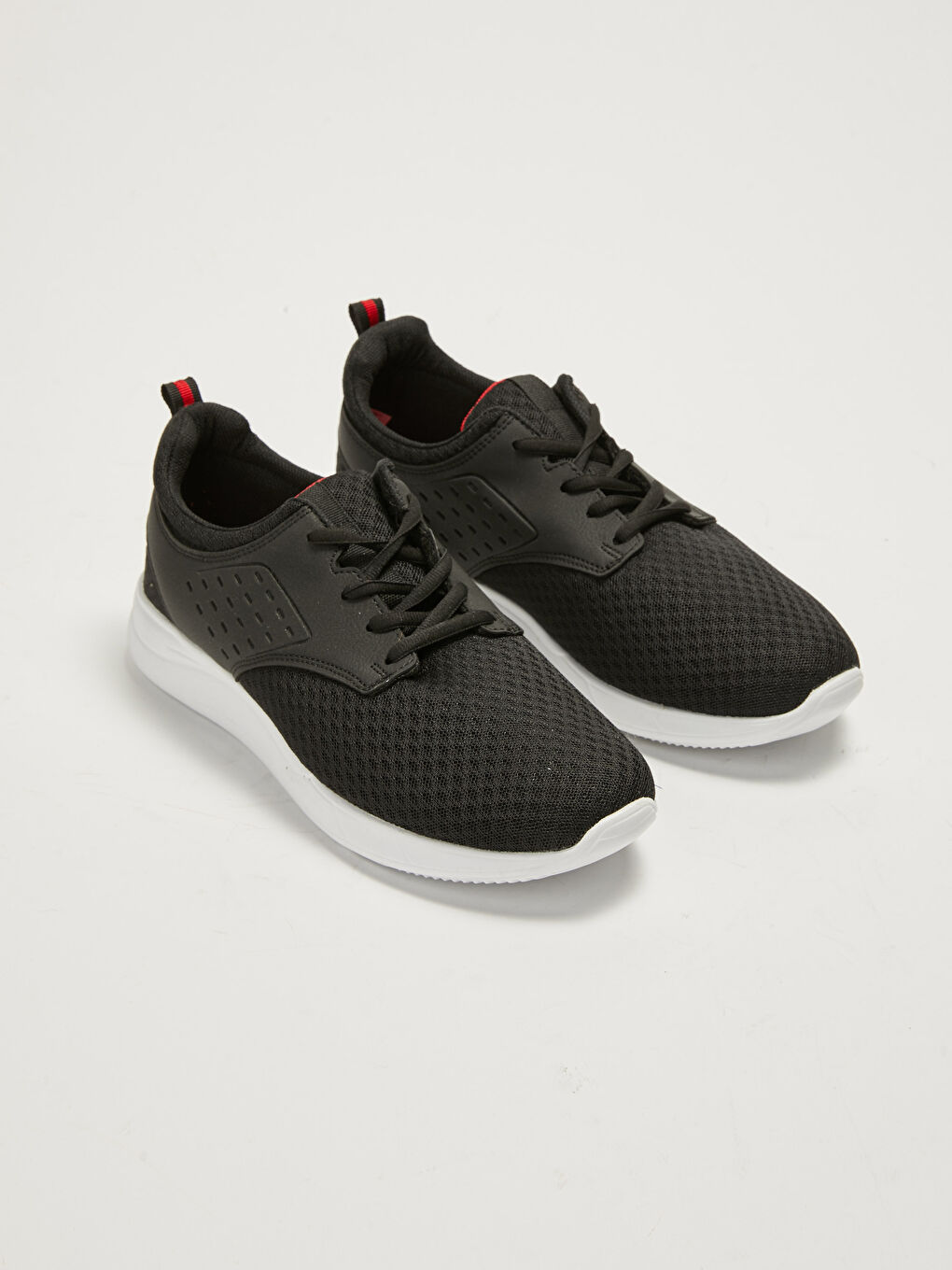 Siyah File Detaylı Bağcıklı Erkek Aktif Spor Ayakkabı