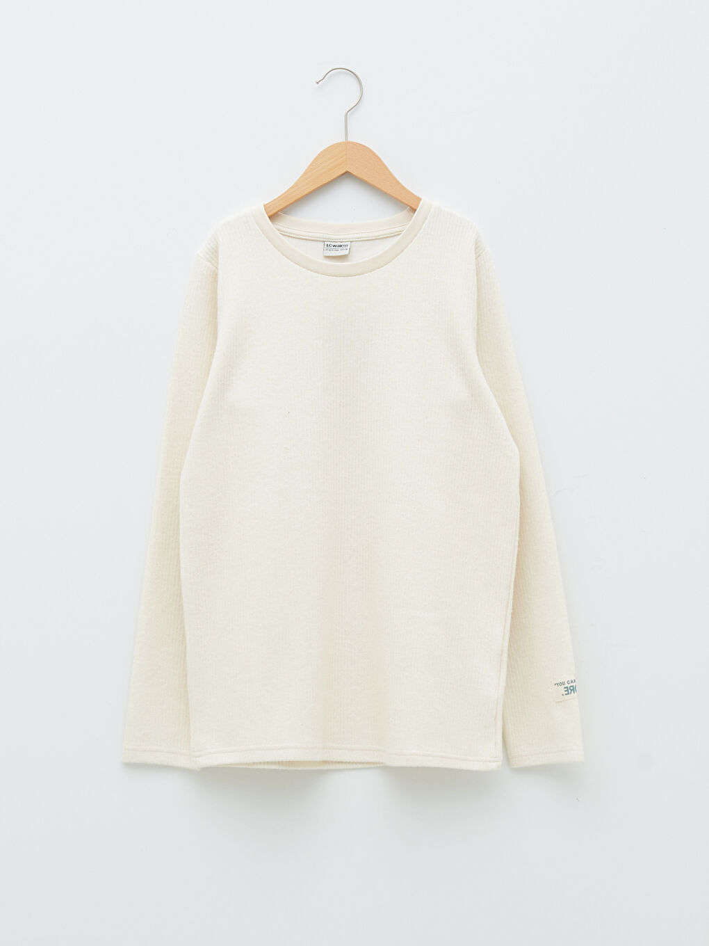 Crew Neck Basic Long Sleeve Boys' T-Shirt