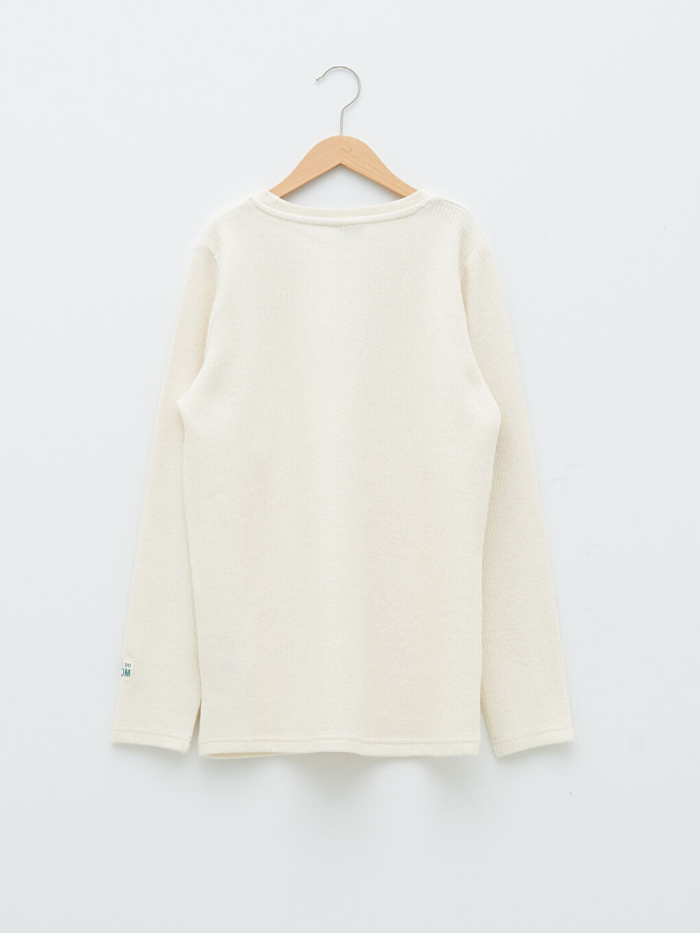 Crew Neck Basic Long Sleeve Boys' T-Shirt-1