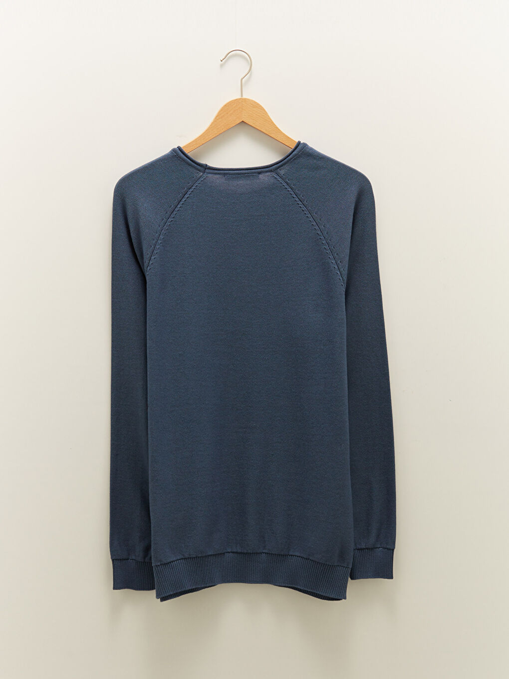 İndigo Bisiklet Yaka Erkek Triko Kazak-7