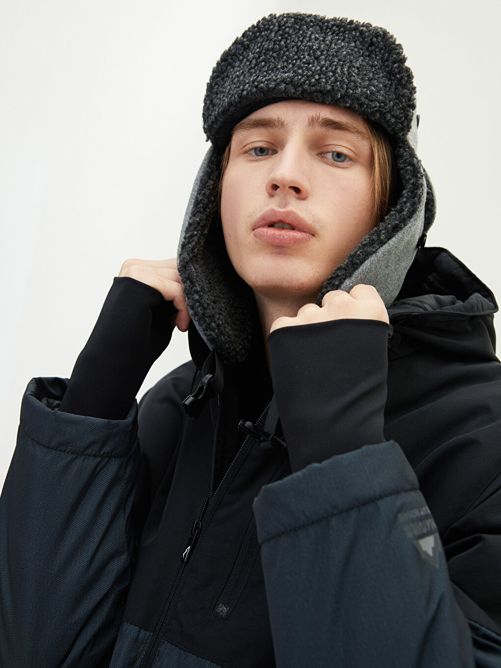 Ерлерге арналған жүнмен қапталған қыстық бас киім