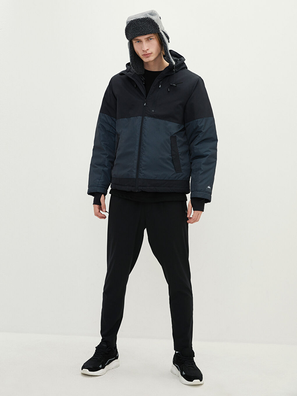 Ерлерге арналған жүнмен қапталған қыстық бас киім-1