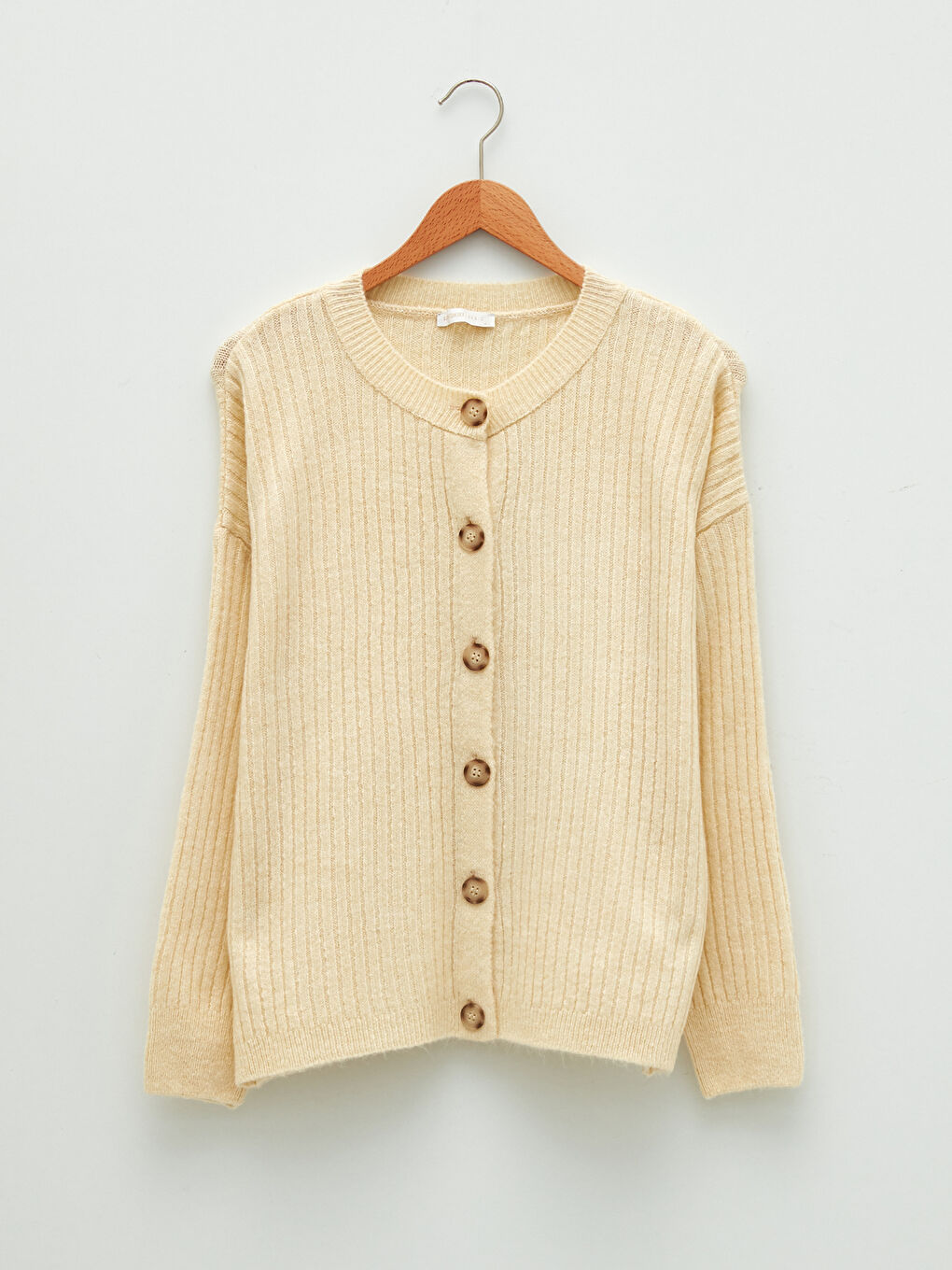 Cardigan en Tricot à Manches Longues et Col Rond pour Femmes-5