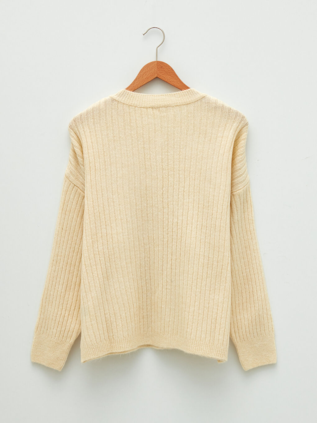 Cardigan en Tricot à Manches Longues et Col Rond pour Femmes-6