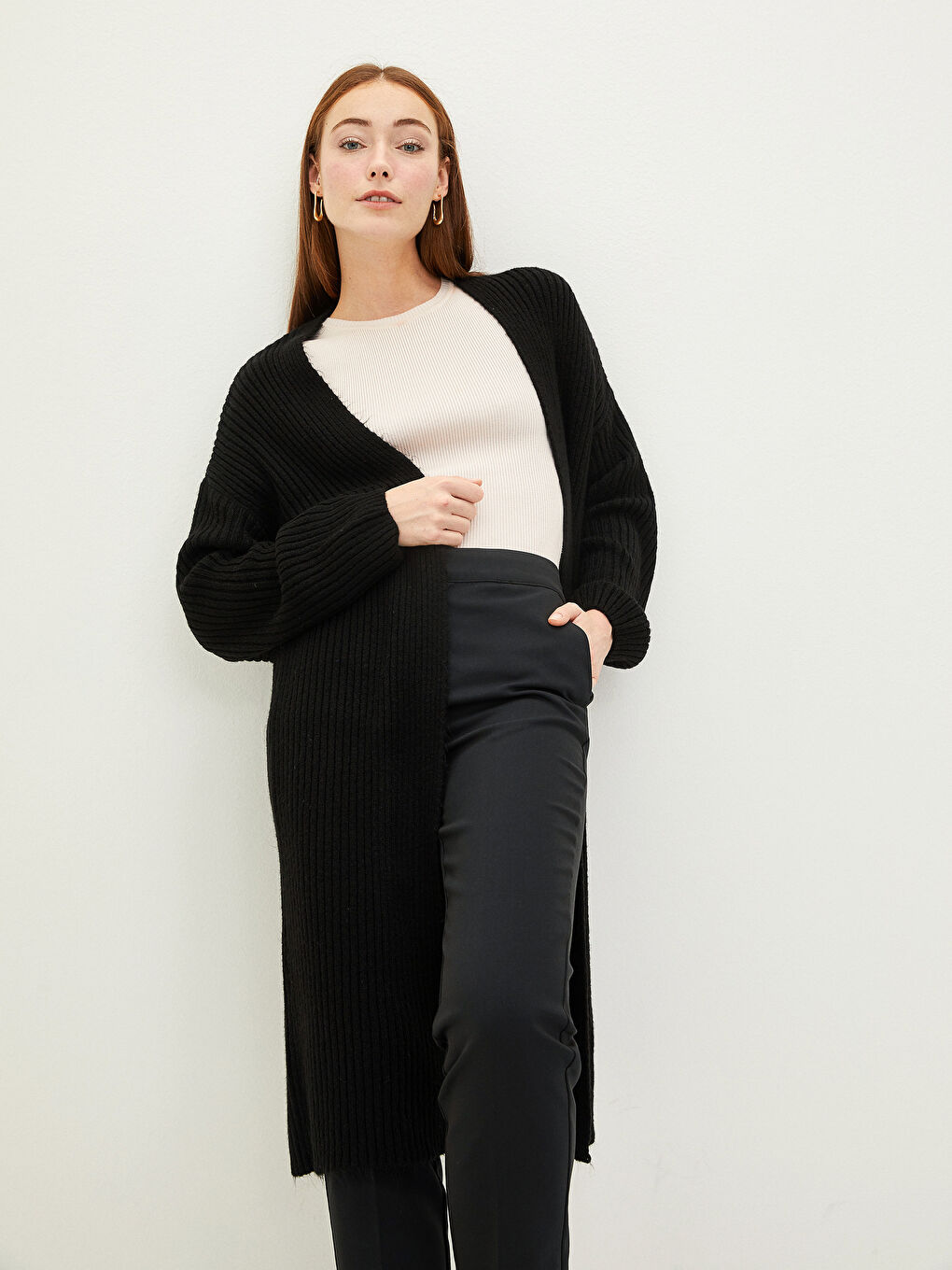 Straight Long Sleeve Women's Knitwear Cardigan