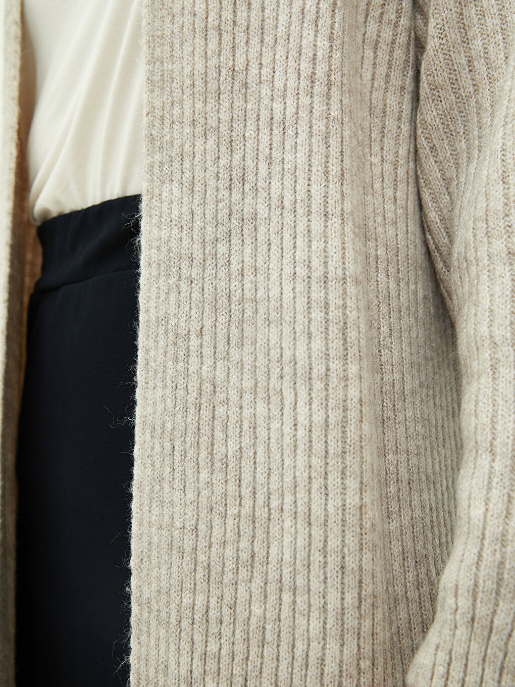 Straight Long Sleeve Women's Knitwear Cardigan-3