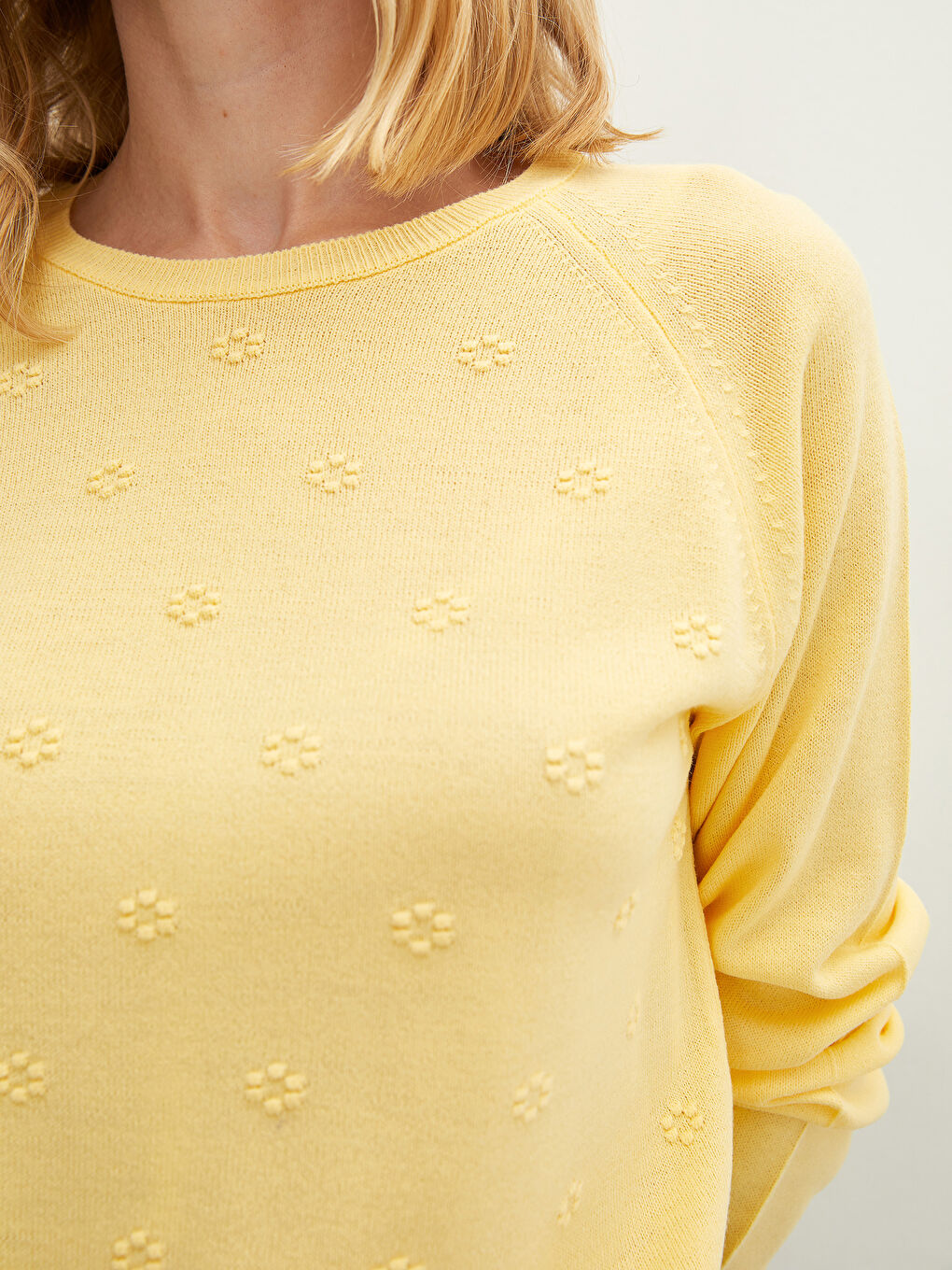 Crew Neck Embroidered Women's Knitwear Sweater-3