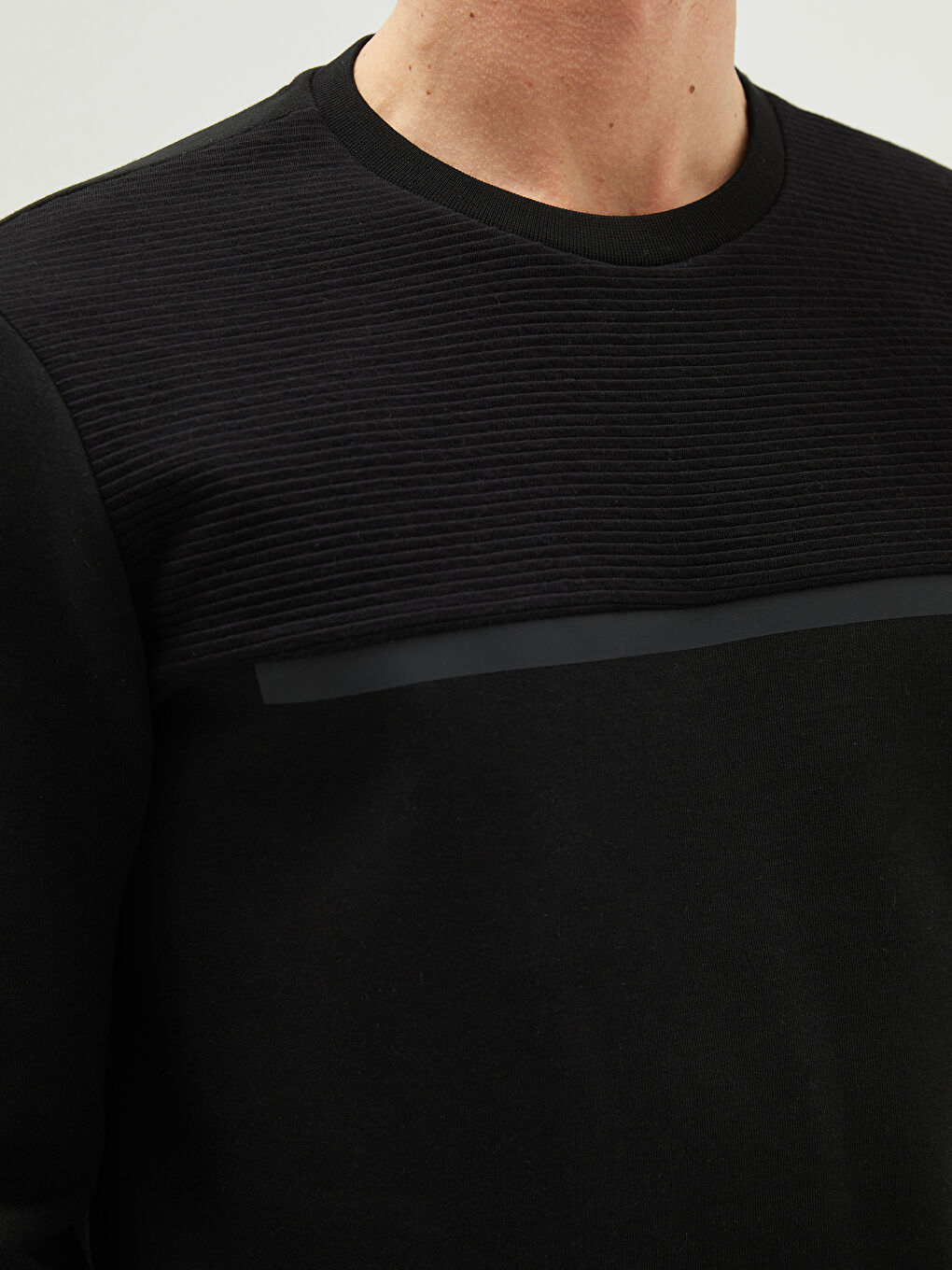 LCW Vision Rundhalsausschnitt Langarm Herren-Sweatshirt -W1BG70Z8-CVL