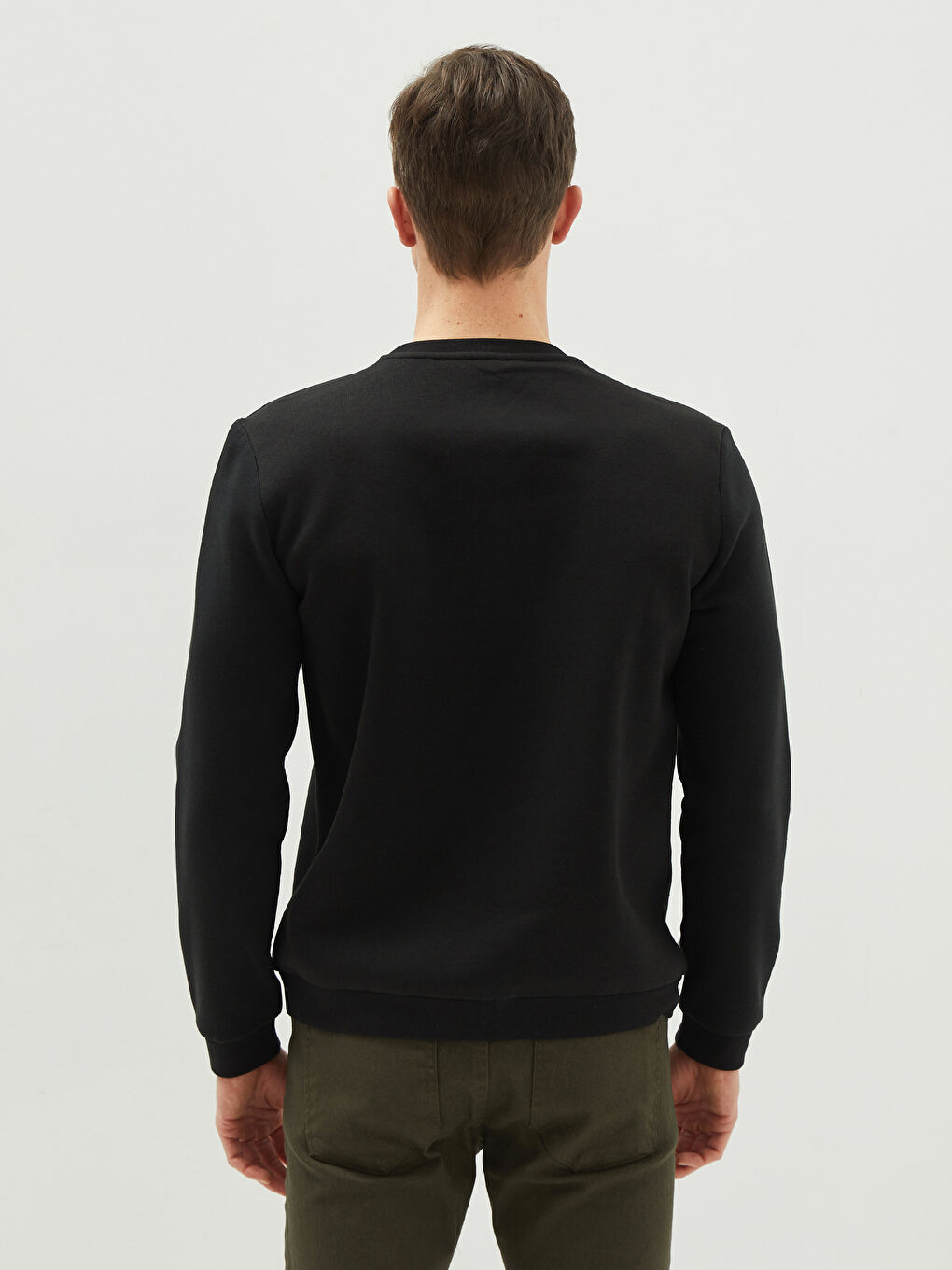 LCW Vision Rundhalsausschnitt Langarm Herren-Sweatshirt -W1BG70Z8-CVL