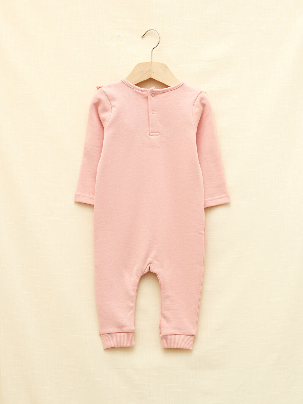 Combinaison Bébé Fille Imprimée à Manches Longues avec Col Rond-1