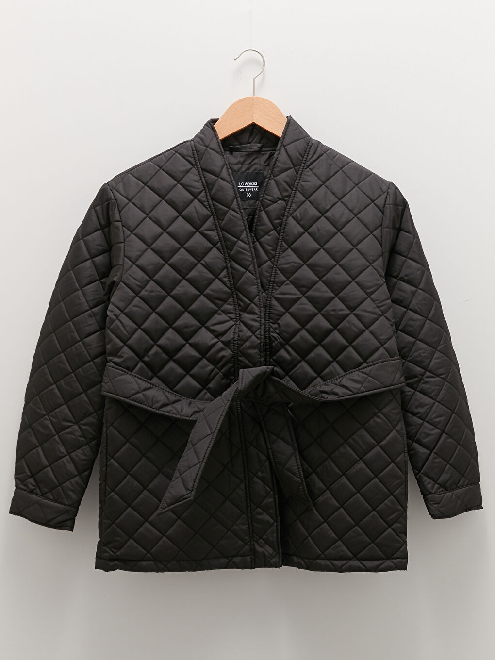 LCWAIKIKI Classic Shawl Collar Quilted Patterned Long Sleeve Thick Women's Down Coat -W1BG86Z8-CVL