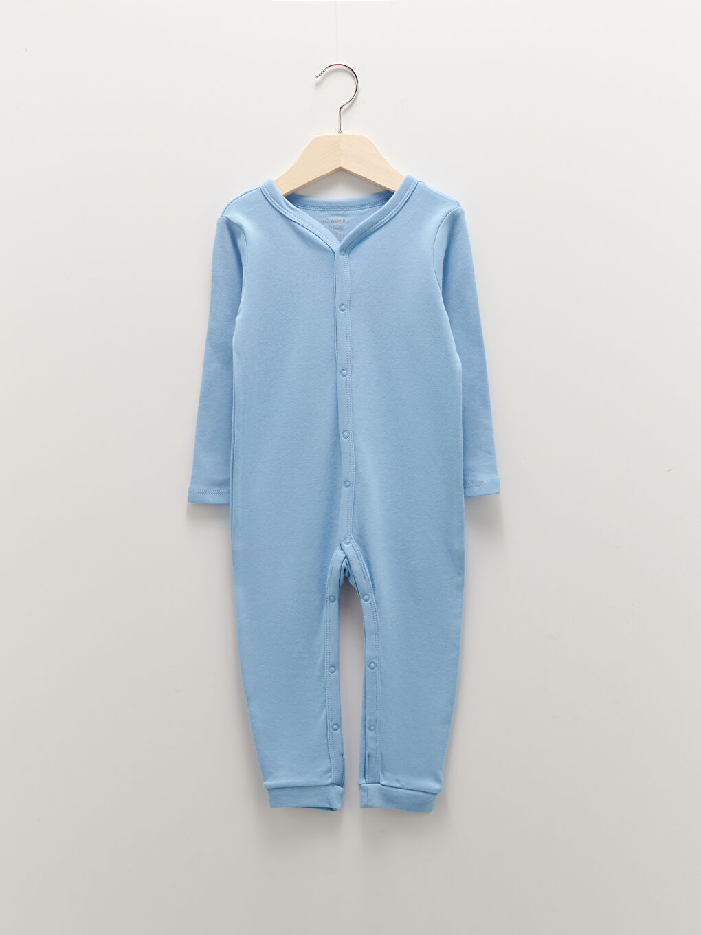 سلوبيت قطن ياقة V كم طويل أولاد رضع ٣ قطع-3