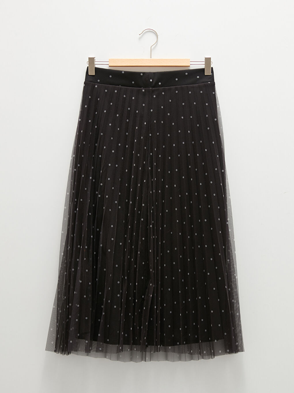 LCW Vision Elastic Waist Polka Dot Women's Pleated Skirt -W1BH31Z8-LQJ
