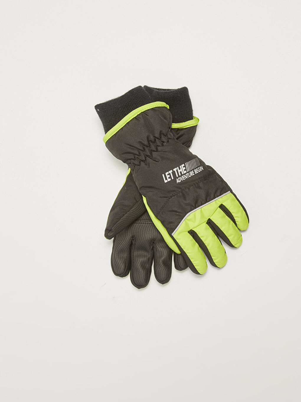 Boys Text Printed Snow Gloves