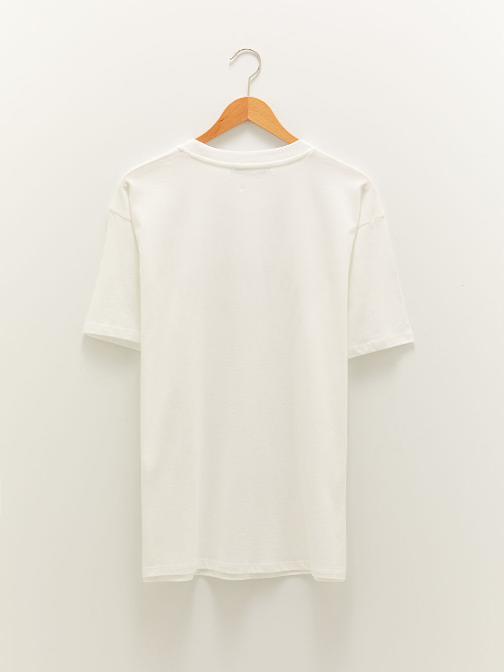 Rundhalsausschnitt Kurzarm Baumwolle T-Shirt für Damen-11