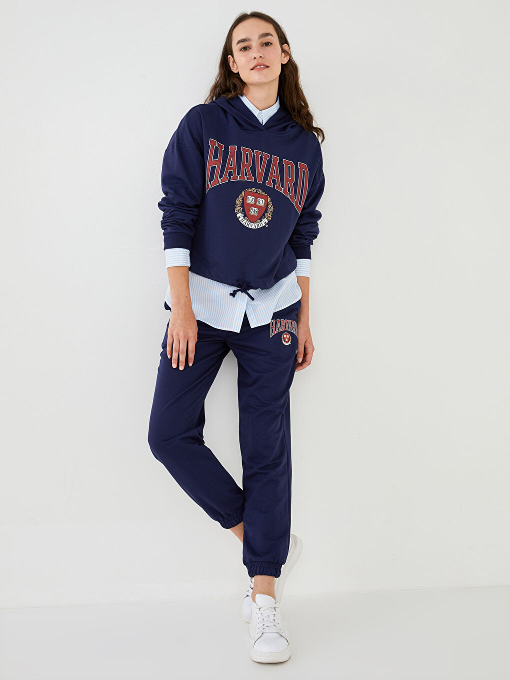 Jogginghose Für Damen Mit Elastischem Bund, Print Und Taschen