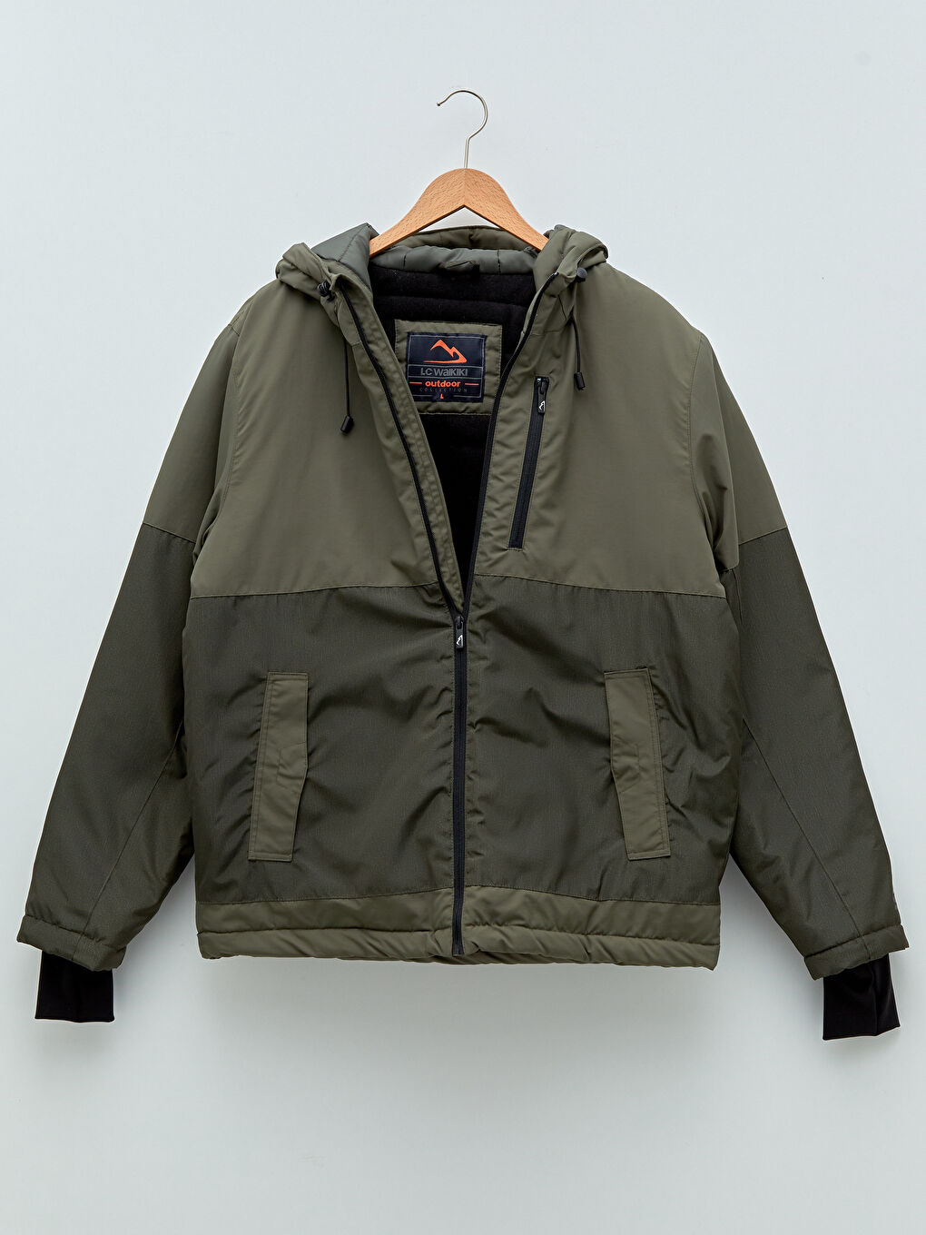 Palton pentru Bărbați cu Glugă Croială Standard-10