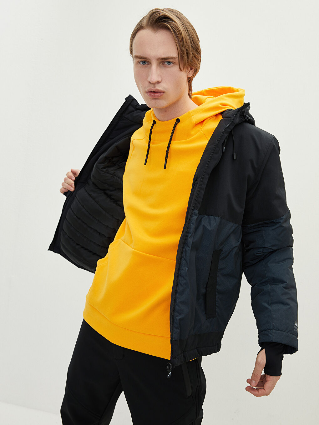 Standard Fit Hooded Men's Coat