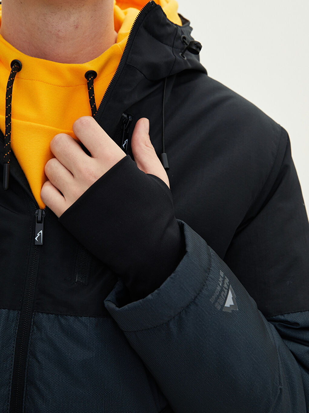 Standard Fit Hooded Men's Coat-3