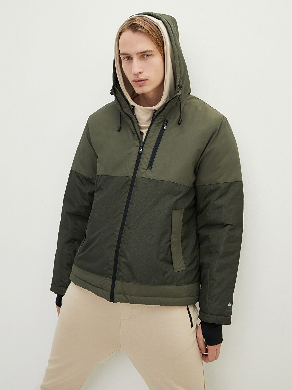 Palton pentru Bărbați cu Glugă Croială Standard-1