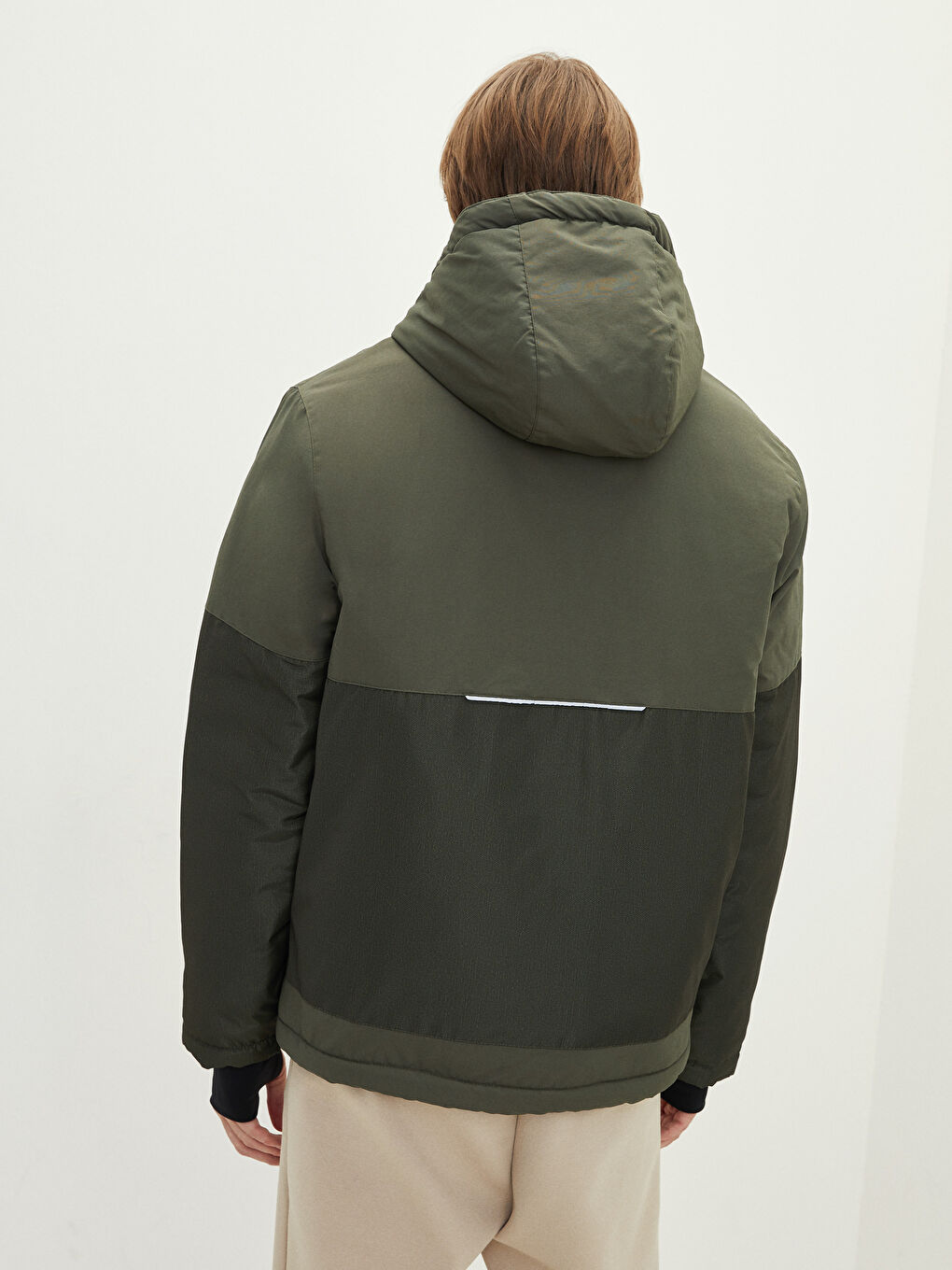 Palton pentru Bărbați cu Glugă Croială Standard-6