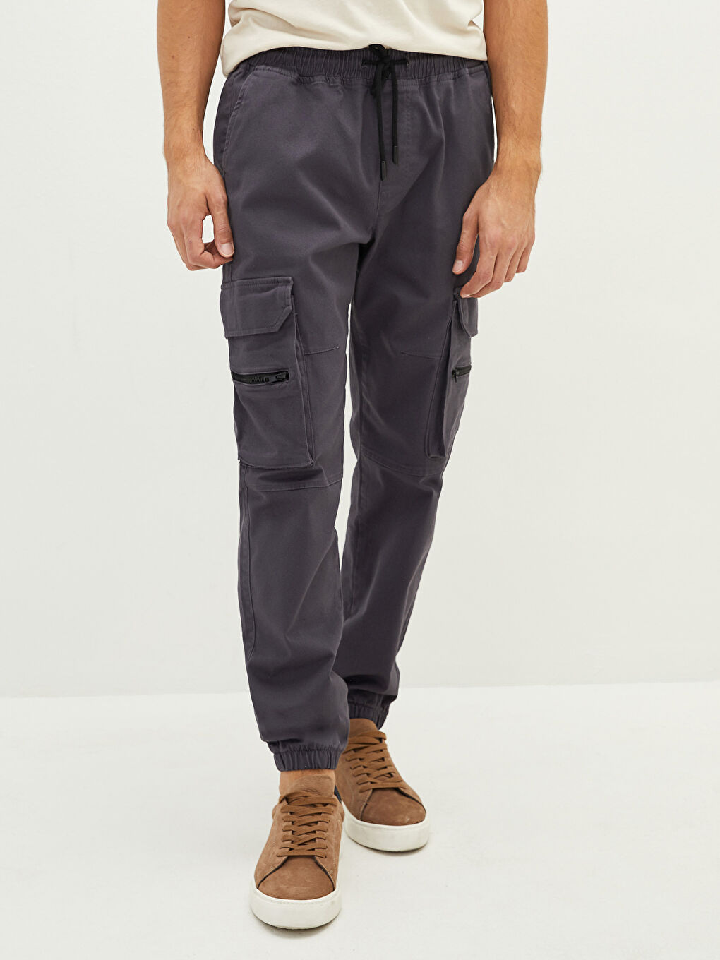Standard Fit Men's Cargo Trousers-2