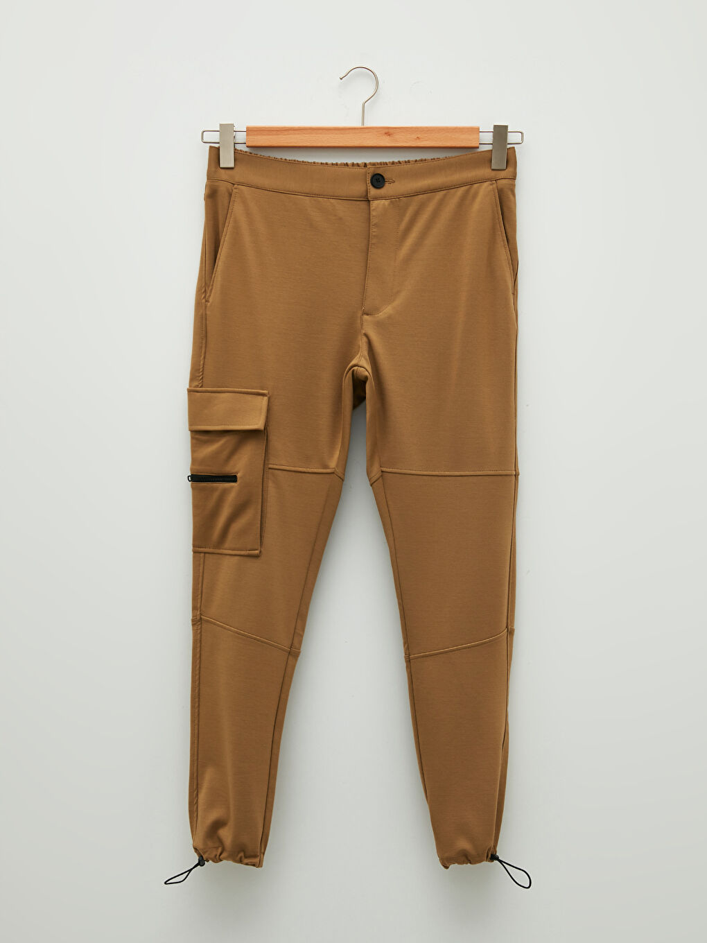 Kahverengi Slim Fit Erkek Kargo Pantolon-6