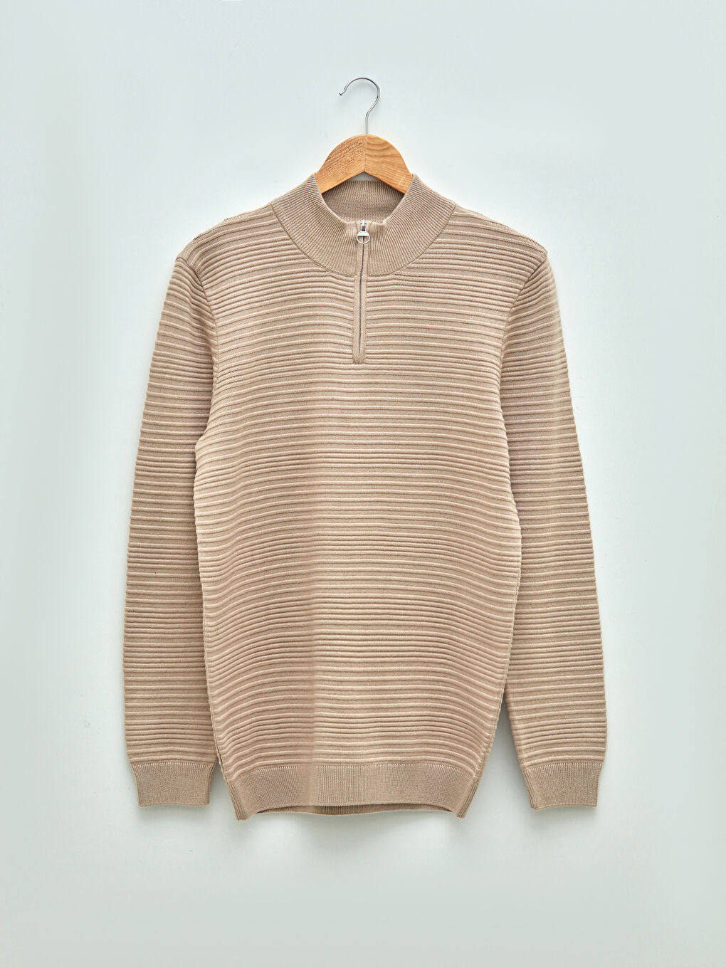 LCW Vision Stehkragen Langarm Gemusterter Herren Strickpullover -W1BJ12Z8-L8T