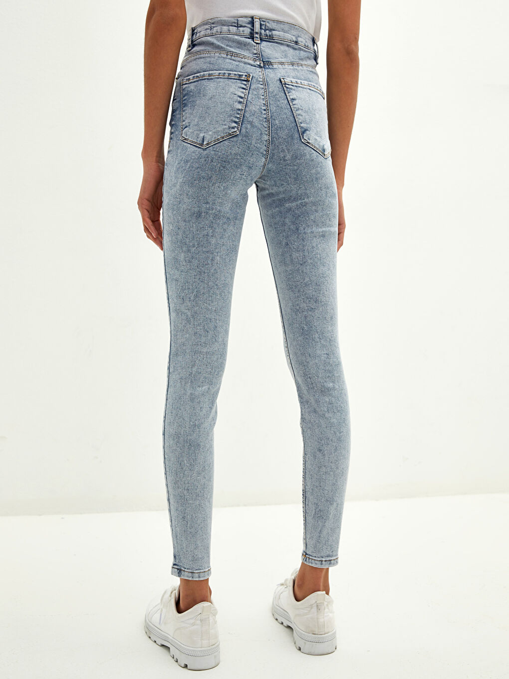 İndigo Yüksek Bel Jüpiter Süper Skinny Fit Kadın Jean Pantolon-3