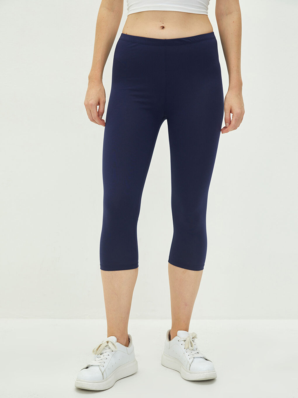 LCW Vision Women's Elasticated Waist Plain Leggings -W1BJ74Z8-HFH